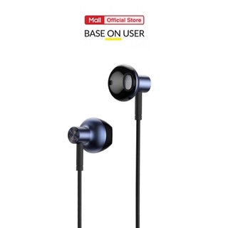 Tai nghe Baseus H19 jack cắm 3.5mm, mic đàm thoại và điều chỉnh âm lượng, âm thanh sống động, dài 1.2m