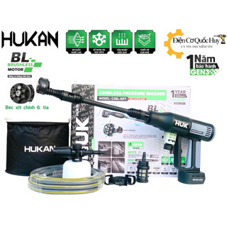  Thân Máy rửa xe pin Hukan gen 3 G3BL-RP7 không chổi than thế hệ mới siêu mạnh tặng kèm pet xoay 6 tia và xô đựng nước 