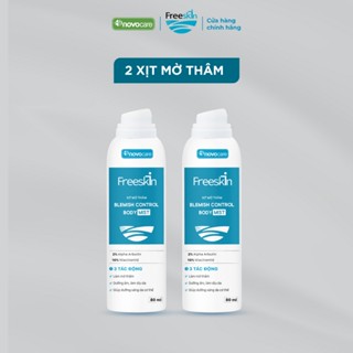  Set 2 Xịt mờ thâm 360 độ Novocare - Freeskin Blemish Control Body Mist 80ml 