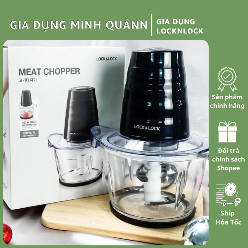 Máy Xay Thịt & Thực Phẩm Lock&Lock EJM156BLK – Xay Nhuyễn, Nhanh, An Toàn
