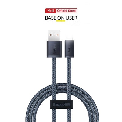 Cáp sạc nhanh PD12W Baseus Dynamic USB cho iP6/7/8/10/11/12/13promax dây dù siêu bền dài 1m/2m