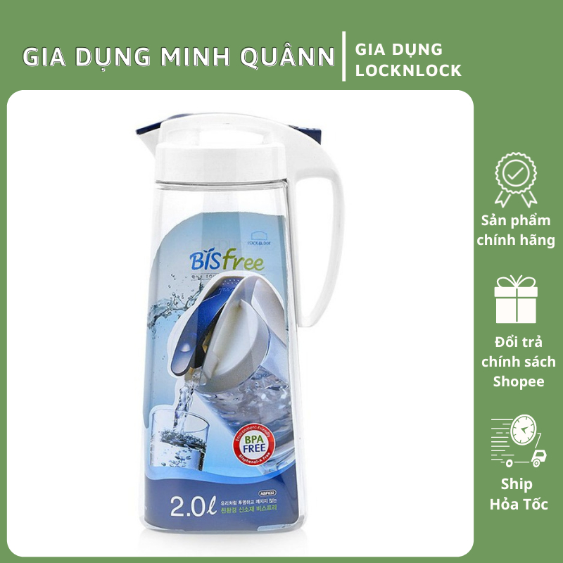 Bình Lock&Lock ABF632 2L – Nắp One-Touch, Thân Nhẹ, Thoải Mái Sử Dụng Hàng Ngày