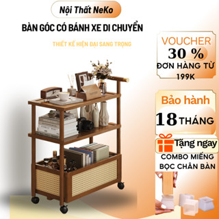  Kệ sofa phòng khách có bánh xe ,Kệ để đầu giường 2.3 tầng hiện đại  Bàn cafe nhỏ ban công 