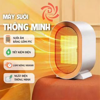  Máy sưởi mini gốm PTC DSTORE 1200W quạt sưởi tiết kiệm điện - sưởi ấm thông minh 2025 