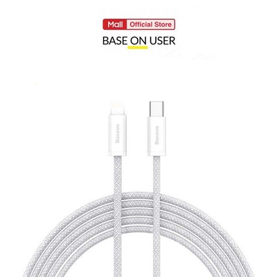 Cáp sạc nhanh Typec to IP PD20W 3.0A Baseus Dynamic Series dùng cho 14 trở xuống dây bọc dù, dài 1m/2m