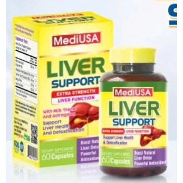 MediUSA Liver Support ( hộp 60 viên )  Tăng cường sức khỏe gan,làm chậm quá trình lão hóa lá gan,ổn 