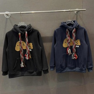  Áo Hoddie Nỉ Bông Nam Nữ Dây Len To Thêu Gấu PalM Chuẩn Scap Tàu_Áo Hoddie Thêu Họa Tiết Chất Nỉ Bông Tàu Dày Dặn 