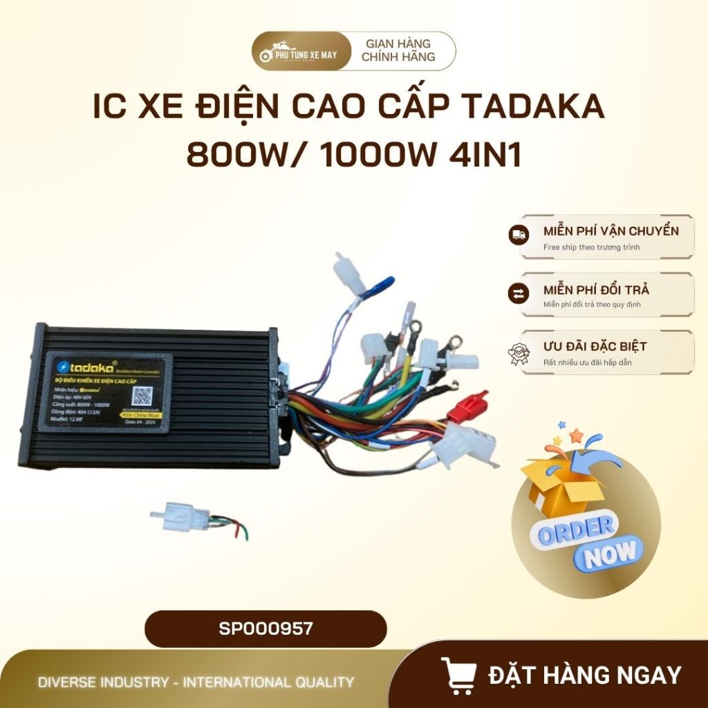 IC Điều Tốc Xe Điện TADAKA Cao Cấp 800W/1000W Đa Năng 4in1 (Bộ Điều Khiển) PTXM Phong Hằng