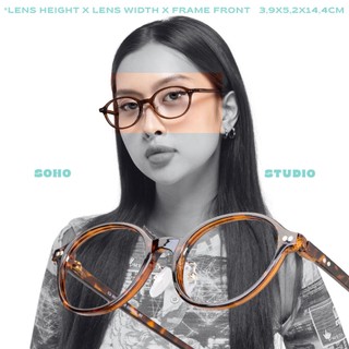  Kính mát ALPE form oval Soho Studio che phủ tốt hợp mọi mặt kèm tròng chống UV 