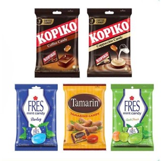  MIX COMBO 6 Kẹo Cà Phê Sữa Kopiko 140g và Cà Phê Đen 140g và kẹo Táo Bạc Hà và Kẹo Me 