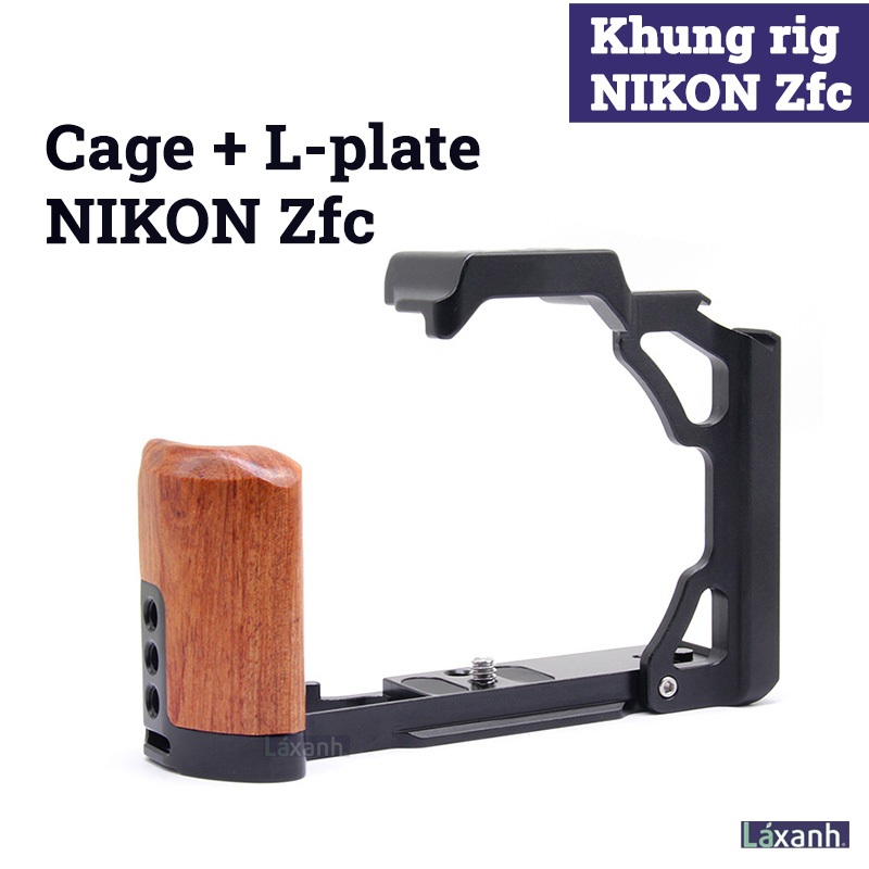 Nikon ZFc | Khung rig cage + L-plate giá đỡ khung bảo vệ handcase hand grip Lplate L bracket Nikon Z