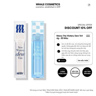 Son Tint Bóng Lâu Trôi Cho Đôi Môi Căng Mọng Merzy The Watery Dew Tint 4g 