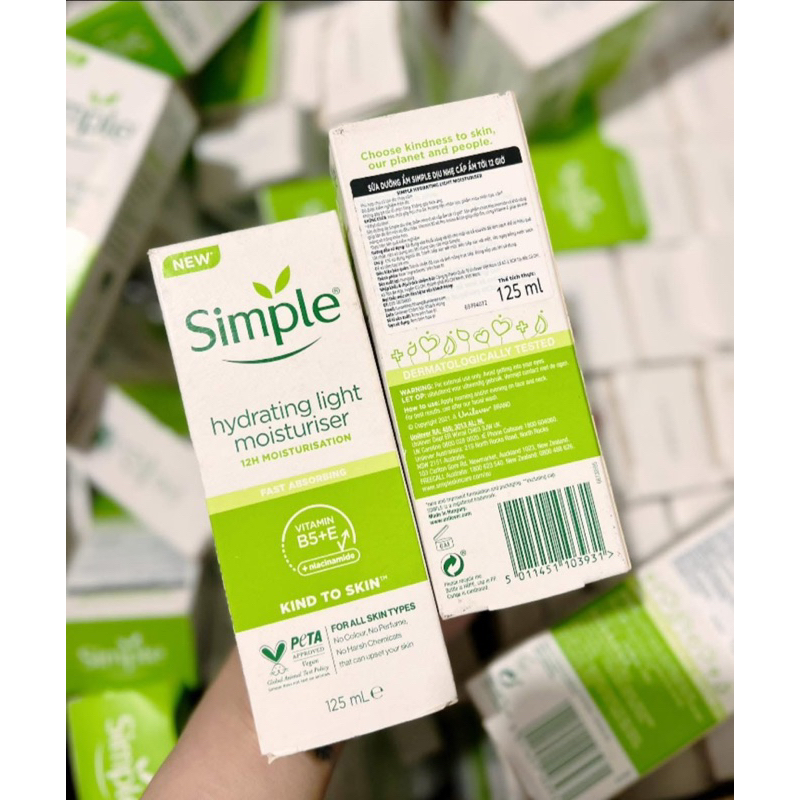 Kem Niacinamide Vitamin B5 Vitamin E Sim ble 125ml