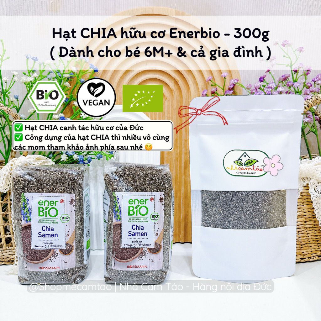(Date: 2028) Hạt CHIA hữu cơ BIO - 300g Đủ bill