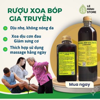 Rượu xoa bóp giảm mỏi cơ giảm vết bầm tím do té ngã Dầu xoa bóp xương khớp không nóng da 