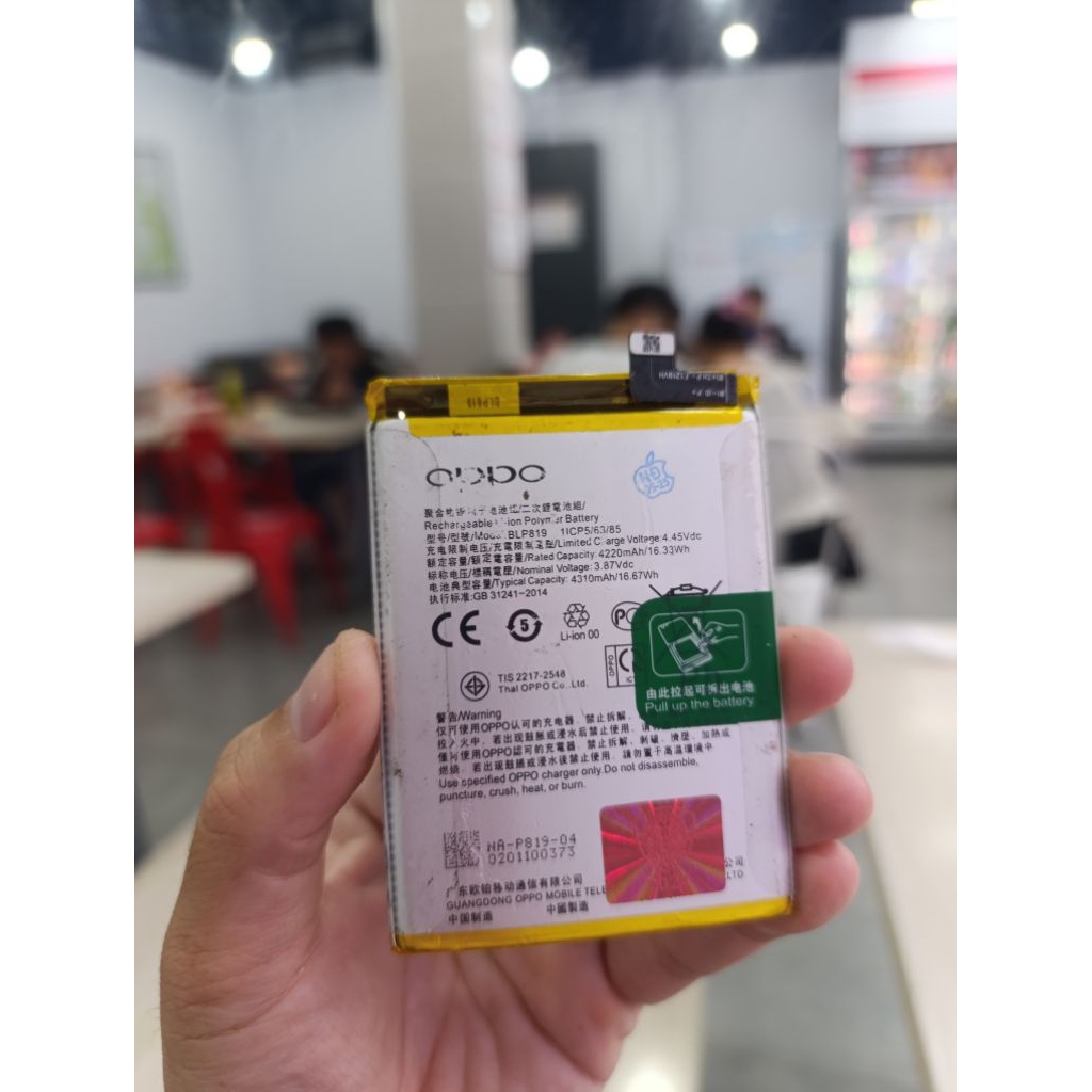 Pin Oppo BLP819 / Reno 5-4G / Reno 5 Lite / Reno 5Z / Reno 6-4G Reno 6Z-5G - 4310 mAh (Zin)