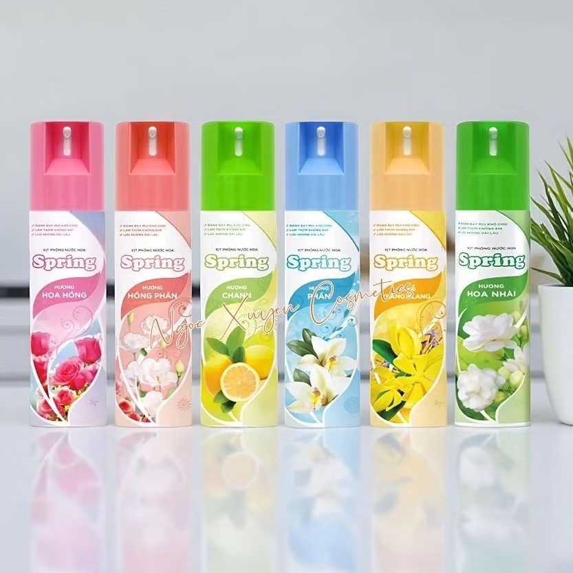 XỊT PHÒNG NƯỚC HOA SPRING THƠM LÂU ( 5 MÙI HƯƠNG)