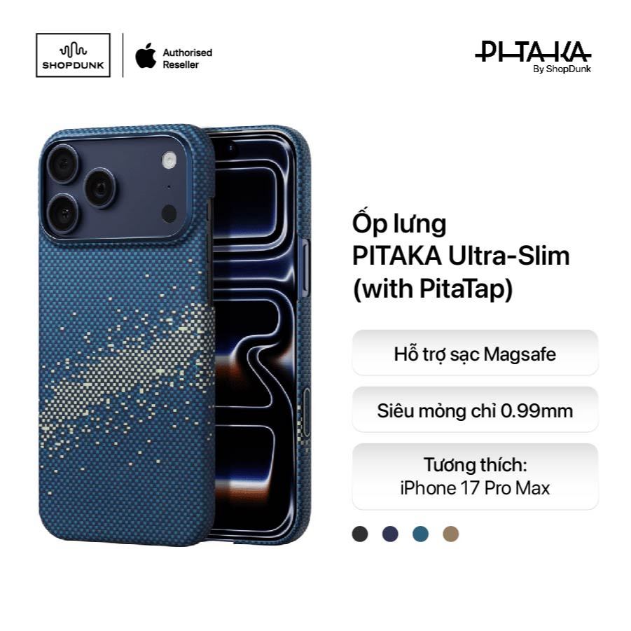 Ốp lưng PITAKA Ultra-Slim (with PitaTap) cho iPhone 17 Pro Max