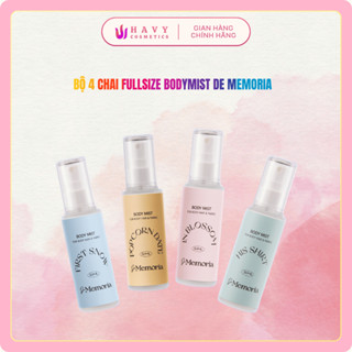  Body Mist Xịt Thơm Cơ Thể De Memoria Không Cồn Khô 50ml 