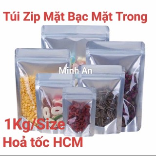【Giá rẻ】TÚI ZIP MINH AN - TÚI ZIP 1 MẶT BẠC + 2 MẶT TRONG (HÀNG ĐẸP - CHẤT LƯỢNG)