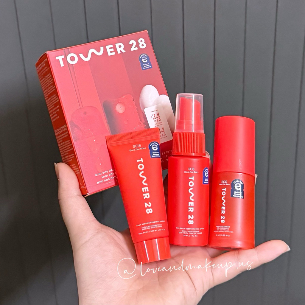 (NEW 2025) Bộ Dưỡng Da Tower 28 Beauty Mini SOS Skincare Bestsellers Set