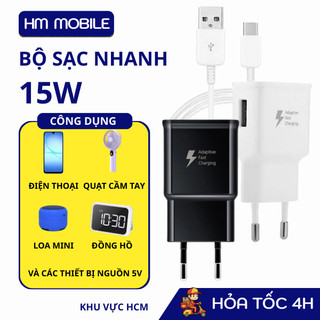  Bộ Củ Sạc Nhanh Samsung - Sạc Quạt Loa Dự Phòng –  Type-C & Micro USB – Sạc Ổn Định Bảo Vệ Pin 
