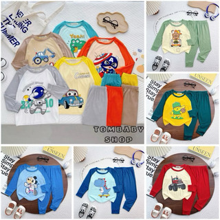   28-45kg  BỘ DÀI TAY THUN LẠNH CHO BÉ TRAI VÀ BÉ GÁI SIZE ĐẠI Bpn Kids 