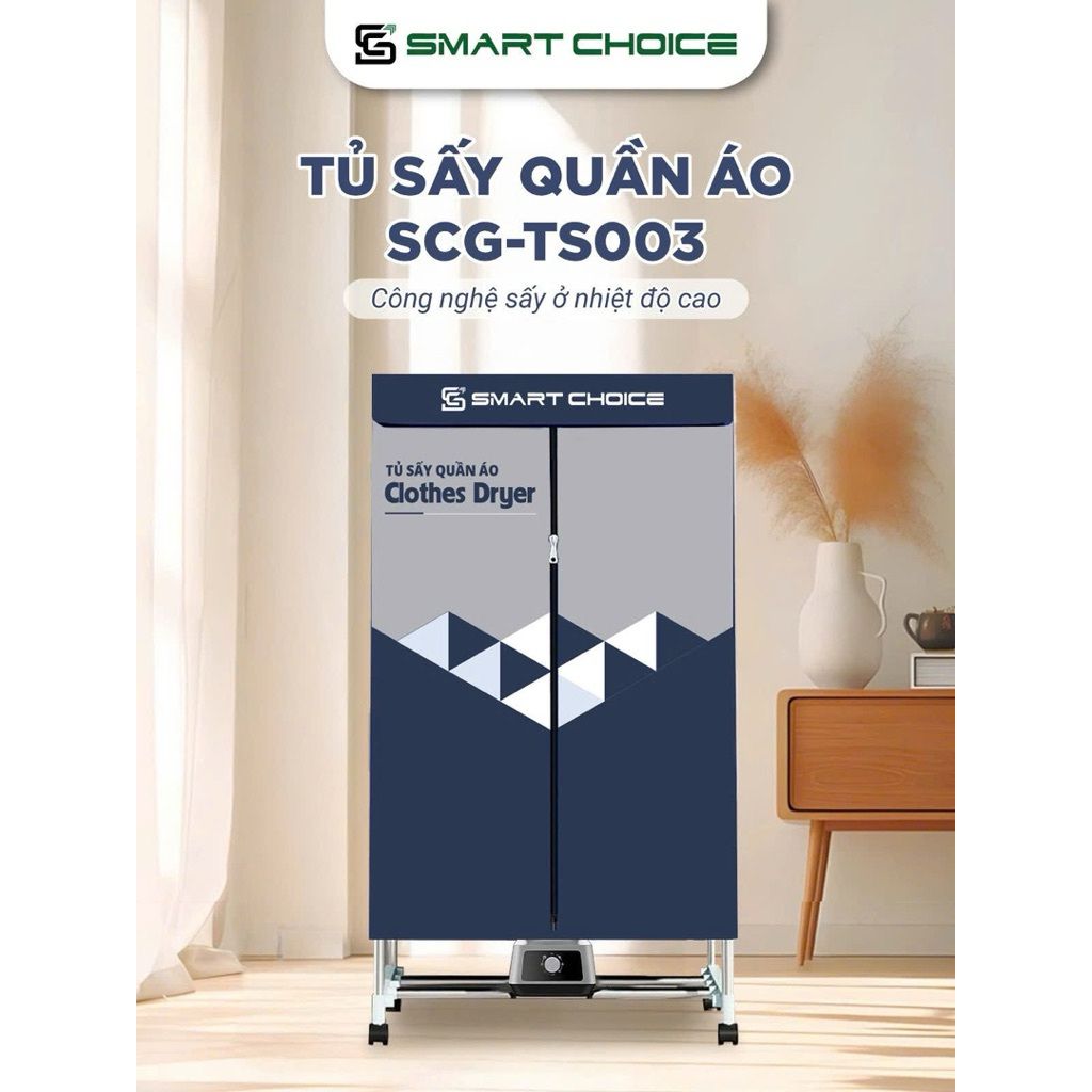 Tủ sấy quần áo smart choice