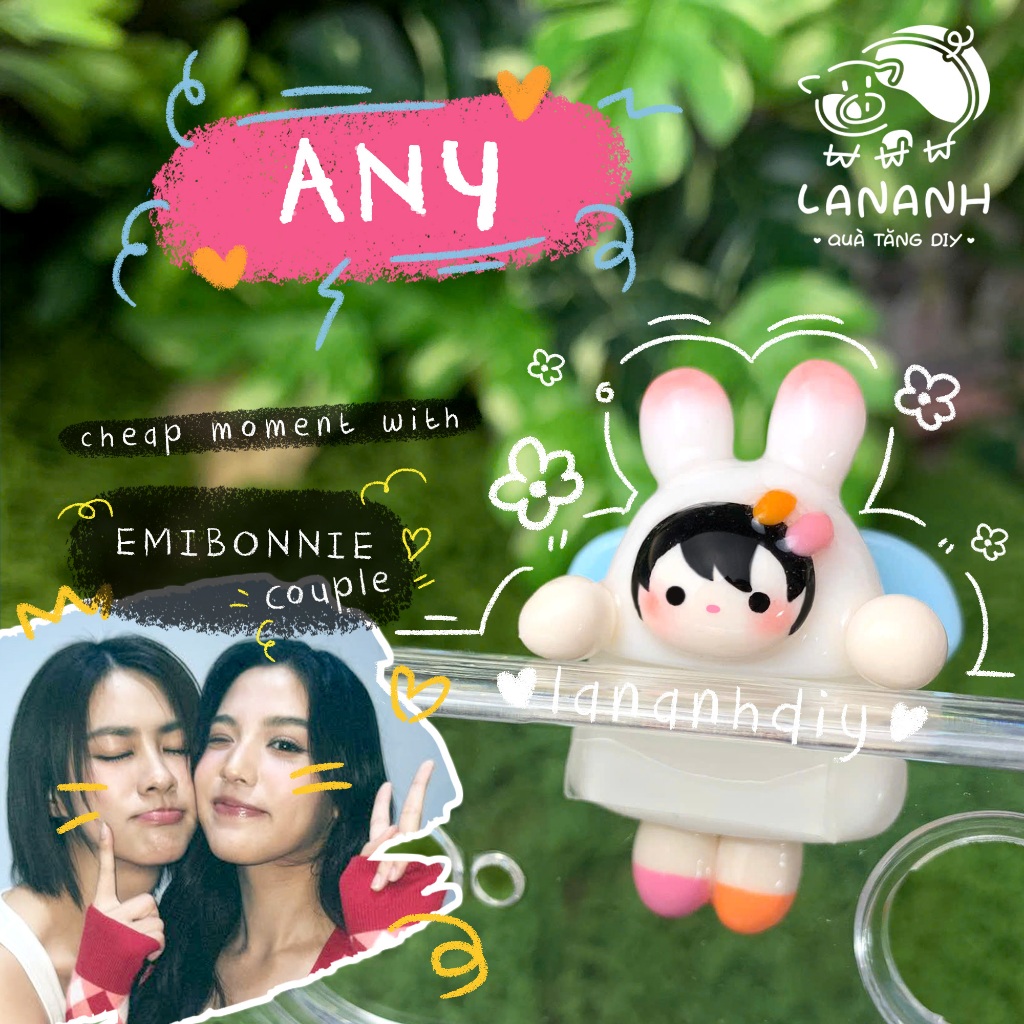 [Hippers for phone] CÓ SẴN-ANY-Mô hình bám điện thoại đất sét handmade dễ thương