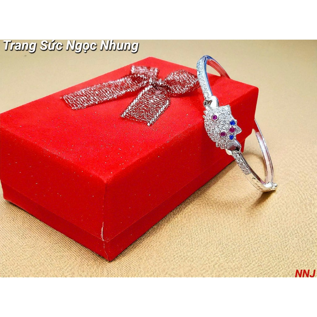Vòng kitty kiểu bạc ý-M230