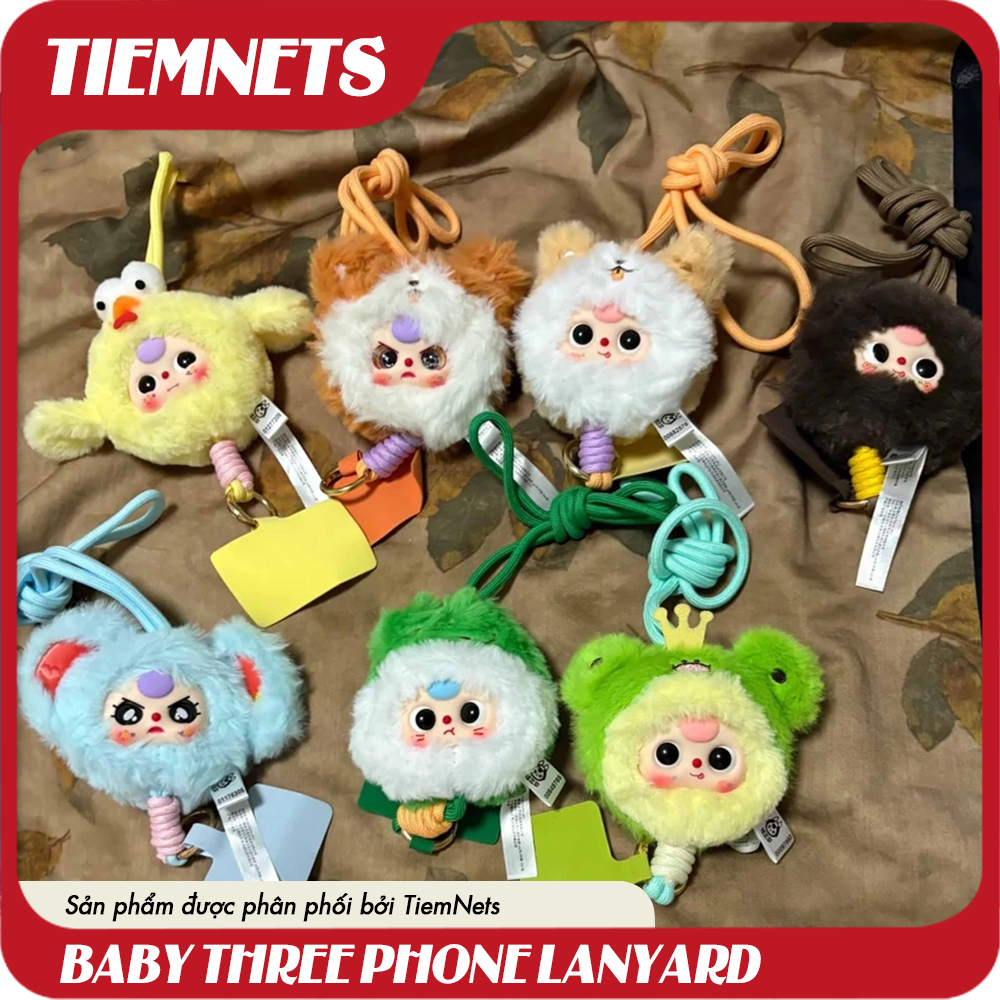 MÔ HÌNH BLIND BOX BABY THREE PHONE LANYARD - PHONE STRAP PLUSH