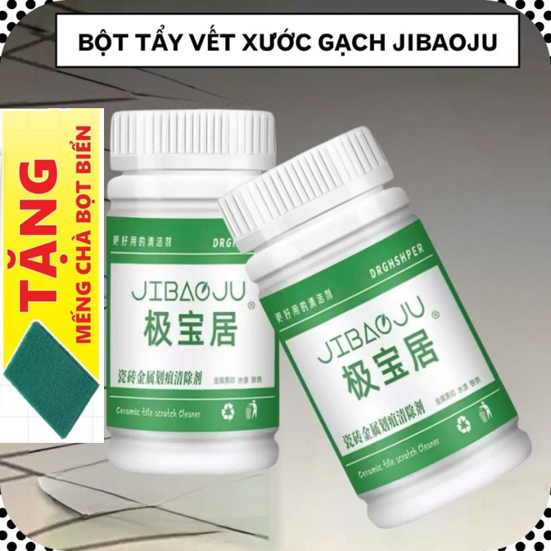 Bột Tẩy Vết xước Gạch JIBAOJU, Tẩy xước gạch men, bồn cầu, bồn tắm, vết trầy do chân chống xe