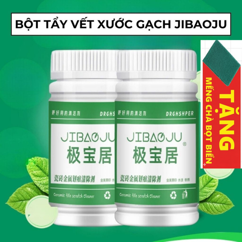 Bột Tẩy Vết Xước Gạch JIBAOJU Đa Năng, Tẩy Vết Ố Xước Gạch Men,lavabo,bồn cầu