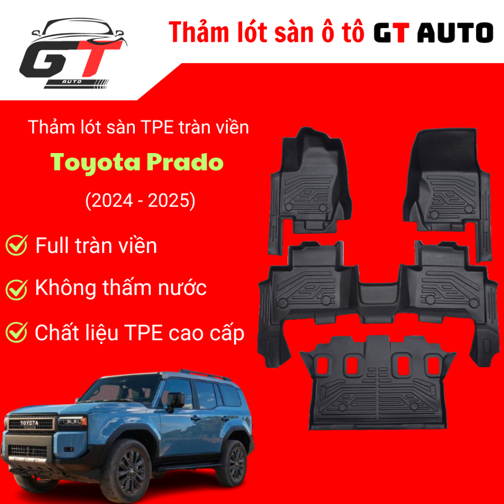 Thảm Lót Sàn Ô Tô Nhựa Đúc TPE Toyota Land Cruiser LC300