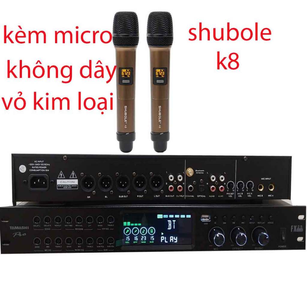[kèm micro đôi] vang cơ karaoke tamashi fx25 chính hãng vang cơ karaoke tamashi fx25 chính hãng vang