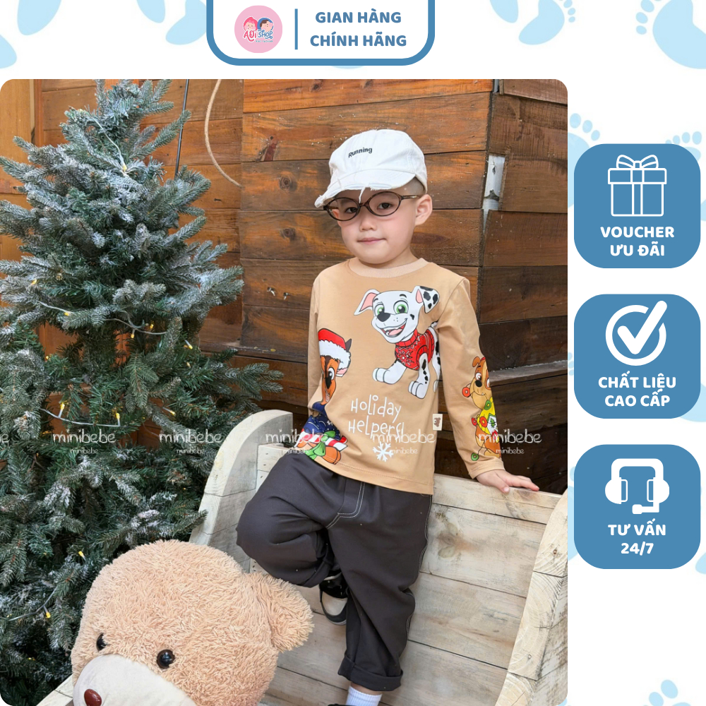 [À ƠI SHOP] H83- bộ dài áo nâu chó cứu hộ - a210.411