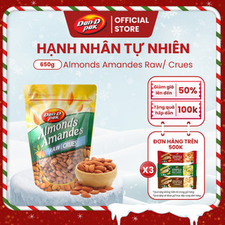  Hạnh Nhân Tự Nhiên Dan D Pak I Almonds Raw I 650g 