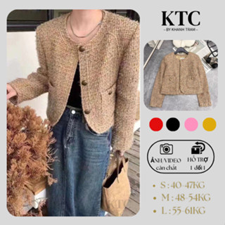  Áo khoác dạ KIM TUYẾN KHUY ĐỒNG DÀY VÀ ẤM 2 túi cho nữ - Top Women áodạ taylôngvũ 