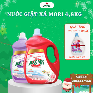  Nước Giặt Lưu Hương MORI - INOCHI Can 4,8 kg 3,8kg 2,4kg Đậm Đặc Thơm Dịu Sạch Sâu An Toàn Cho Da_MR003 