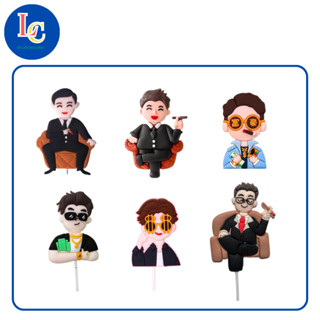 HÌNH SILICON ĐẠI GIA,THANH NIÊN trang trí bánh kem, hình silicon quý ông cắm bánh sinh nhật