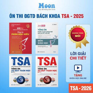    TSA 2026   Sách Đánh giá tư duy đại học Bách Khoa Hà Nội  Moonbook 