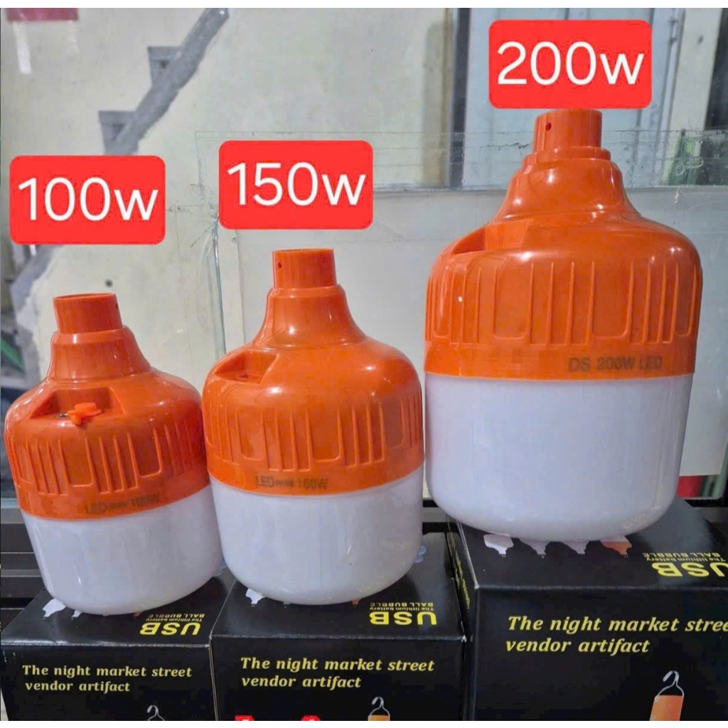 Bóng đèn tích điện, đèn LED treo sạc pin dự phòng mất điện, ánh sáng trắng dịu, phù hợp dã ngoại, chiếu sáng đêm