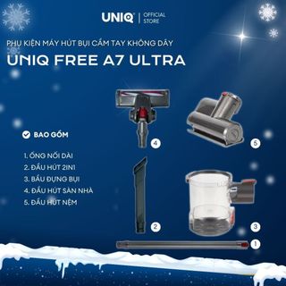  Phụ Kiện Của Máy Hút Bụi UNIQ FREE A7 ULTRA  FREE A9 PRO đa năng gia đình mini pin sạc hút giường đệm nệm sofa xe h 