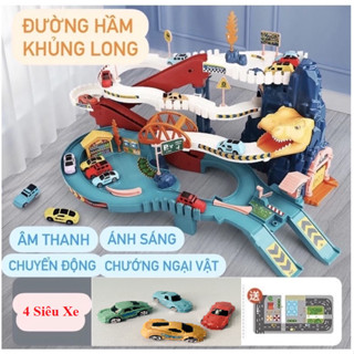  Hầm Khủng Long Đồ chơi đường hầm khủng long đường đua Hầm Sư Tử kèm Gara đường đua vũ trụ đường đua xe ô tô siêu xịn 