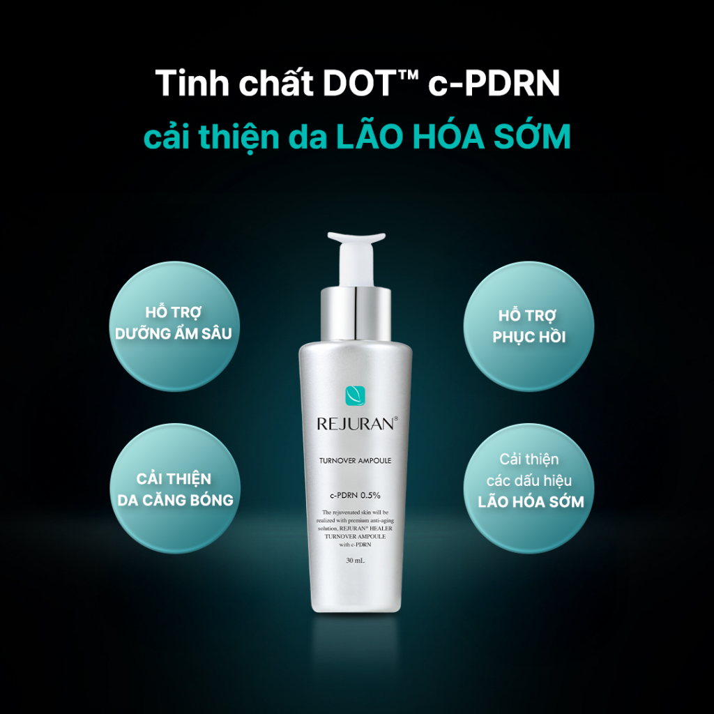[CHỐNG LÃO HÓA] Tinh Chất DOT c-PDRN Hỗ Trợ Phục Hồi, Giúp Căng Bóng Cải Thiện Lão Hóa Sớm Rejuran Turnover Ampoule 30ml | BigBuy360 - bigbuy360.vn