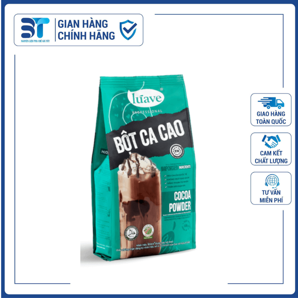 Bột Cacao Lúave 500g – Cacao Đậm Vị Đắng Béo – Dễ Pha Chế Làm Cacao Sữa, Socola