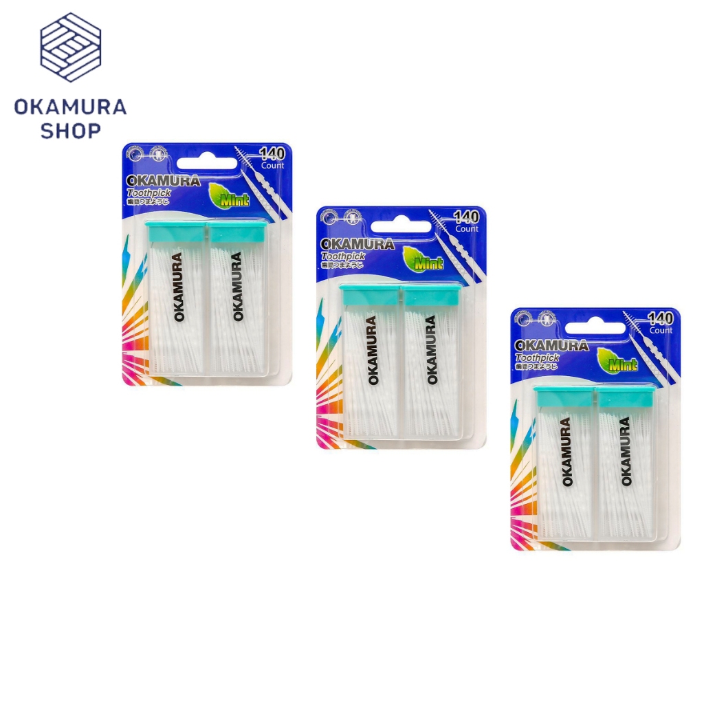 Okamura - Compo 3 gói ăm nhựa Okamura chất lượng Nhật Bản 140 cây