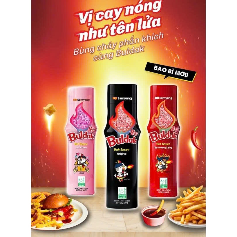 Sốt Gà Cay Samyang, Sốt chấm Gà Hàn Quốc 200g