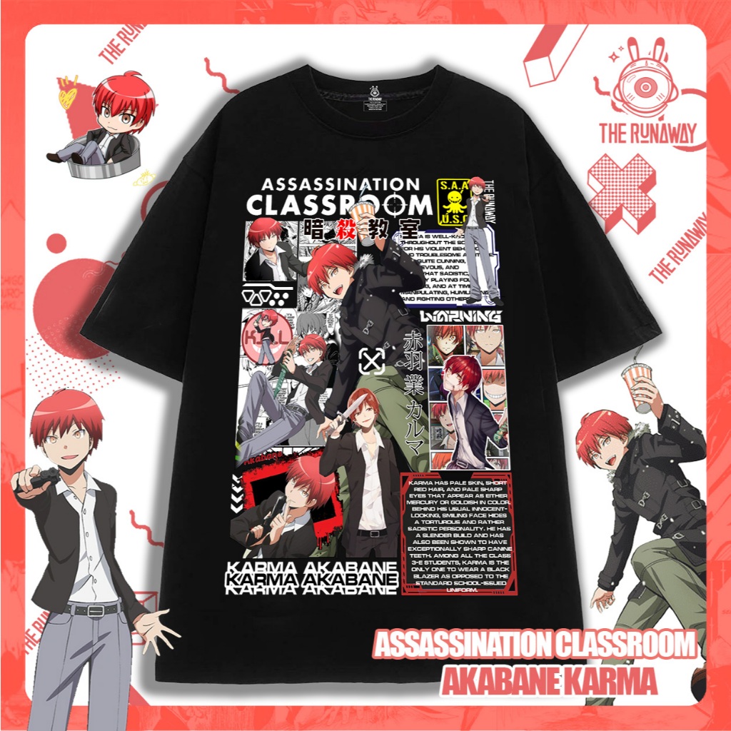 Áo phông Assasin Classroom: Karma Akabane Maximum 100% Cotton Nam / Nữ by The Runaway