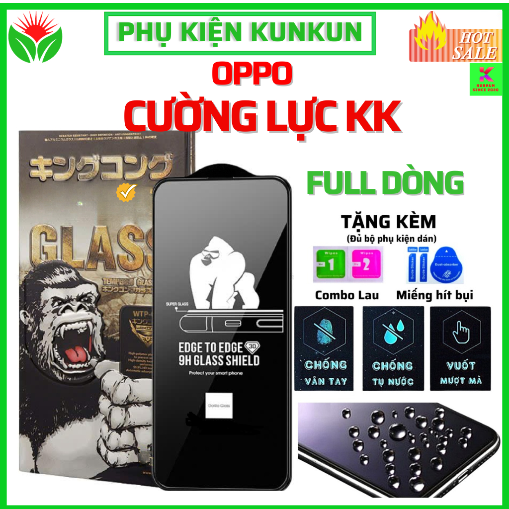 KÍNH CƯỜNG LỰC TRONG SUỐT OPPO A5/A9/A12/A15s/A16K/A31/A52/A53/A54/A55/A92/A93/F9/F11PRO/RENO2/2F/3/